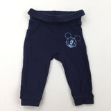 Mickey Mouse Navy Trousers - Boys 2-6 Months