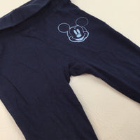 Mickey Mouse Navy Trousers - Boys 2-6 Months