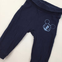 Mickey Mouse Navy Trousers - Boys 2-6 Months