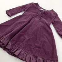 Purple Corduroy Dress - Girls 6-9 Months