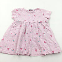 Ice Creams & Lollies Pink Jersey Tunic Top - Girls 18-24 Months