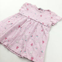 Ice Creams & Lollies Pink Jersey Tunic Top - Girls 18-24 Months