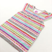 Colourful Patterned T-Shirt - Girls 18-24 Months