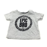 'Epic Bro' Black & Grey T-Shirt - Boys 6-9 Months