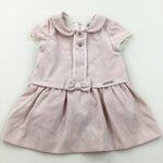 Pale Pink Cord Dress with Collar - Girls 6-9 Months