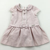 Pale Pink Cord Dress with Collar - Girls 6-9 Months