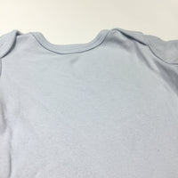 Pale Blue Short Sleeve Bodysuit - Boys Newborn - Up To 1 Month