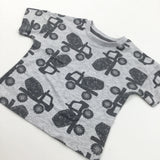 Cement Mixers Grey T-Shirt - Boys 9-12 Months