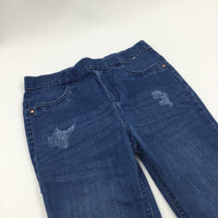 Mid Blue Denim Jeggings - Girls 11-12 Years