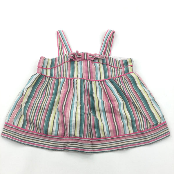 Colourful Striped Cotton Blouse - Girls 2-3 Years