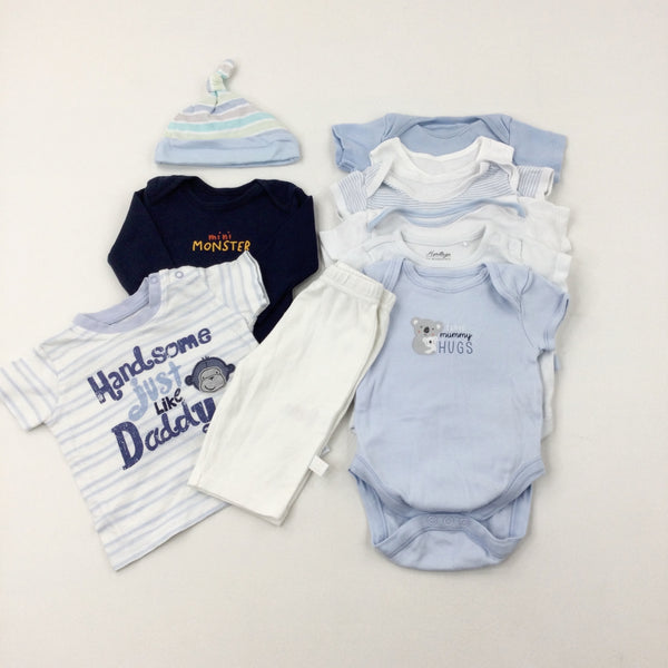 Baby Clothes Bundle (10 Items) - Boys 0-3 Months