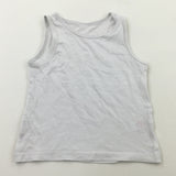 White Cotton Vest - Boys 2-3 Years