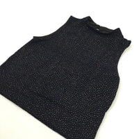 Sparkly Black Blouse - Girls 11-12 Years