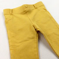 Yellow Jeggings/Trousers - Girls 9-12 Months