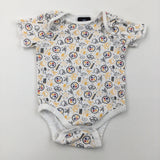 NFL White Short Sleeve Bodysuit - Boys 12 Months