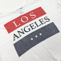 'Los Angeles' White T-Shirt - Girls 12-13 Years