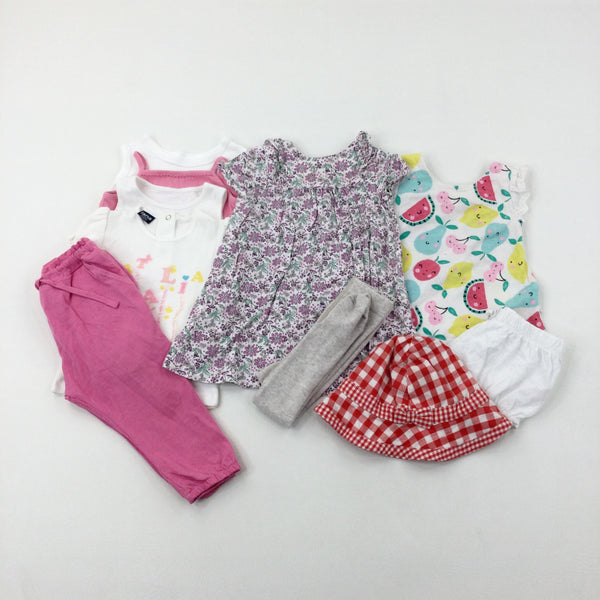 Baby Clothes Bundle (10 Items) - Girls 6-9 Months