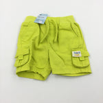 **NEW** 'Enjoy The Sunshine…' Lime Green Cargo Shorts - Boys 3-6 Months