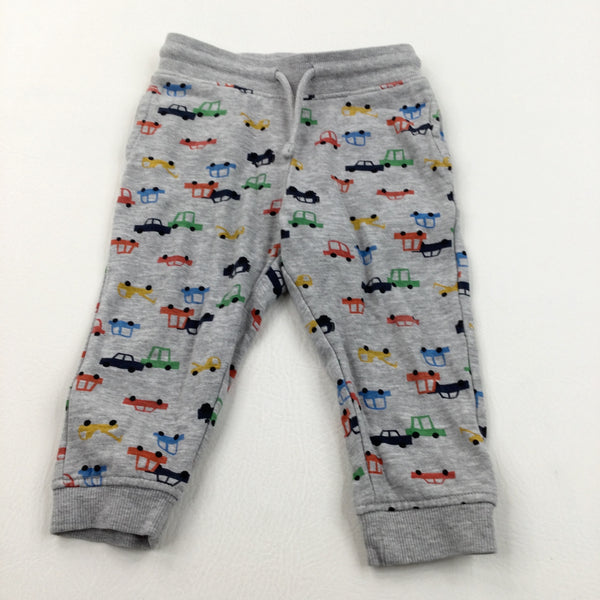 Colourful Cars Grey Tracksuit Bottoms Boys 12 18 Months