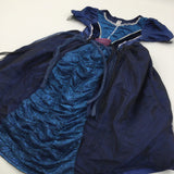 Navy & Blue Sparkly Princess Dress/Costume - Girls 7-8 Years