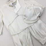 **NEW** White Toby Suit Including Hat, Waistcoat, Shirt, Tie & Trousers - Boys 9-12 Months