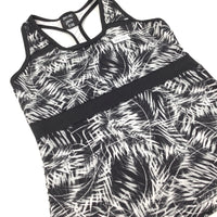 Black & White Racer Back Vest Top - Girls 13 Years