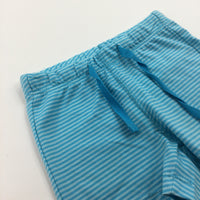 **NEW** Blue Striped Jersey Shorts - Boys 3-6 Months