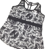 Black & White Racer Back Vest Top - Girls 13 Years