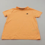 Dinosaur Motif Neon Orange T-Shirt - Boys 5-6 Years