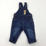 Denim Dungarees - Boys 0-3 Months