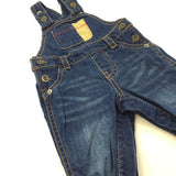 Denim Dungarees - Boys 0-3 Months