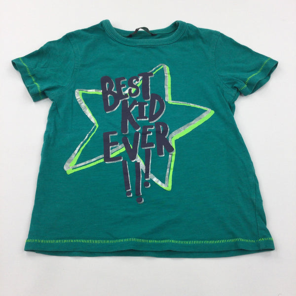 'Best Kid Ever' Teal T-Shirt - Boys 4-5 Years