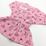 **NEW** Unicorn & Alpaca Black & Pink Dress - Girls 9-12 Months