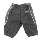 Dark Grey Cuffed Hem Joggers - Boys 0-3 Months