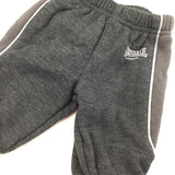 Dark Grey Cuffed Hem Joggers - Boys 0-3 Months