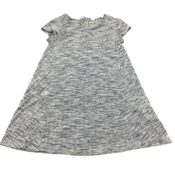 Mottled Grey Polyester Dress - Girls 4-6 Years