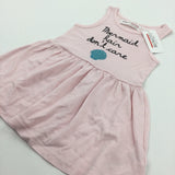 **NEW** ' Mermaid Hair Don't Care' Sea Shell Pink Dress - Girls 9-12 Months