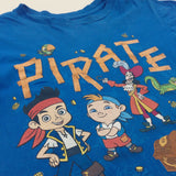 'Pirate' Jake & Captain Hook Blue T-Shirt - Boys 5-6 Years
