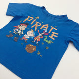 'Pirate' Jake & Captain Hook Blue T-Shirt - Boys 5-6 Years