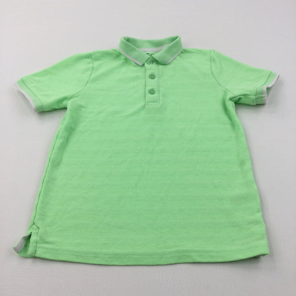 Bright Green Polo Shirt - Boys 6 Years