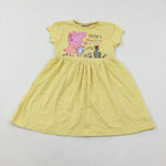 'Peppa's Blooming Garden' Peppa Pig Spotty Yellow Dress - Girls 3-4 Years