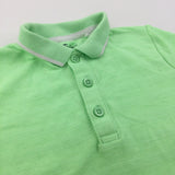 Bright Green Polo Shirt - Boys 6 Years