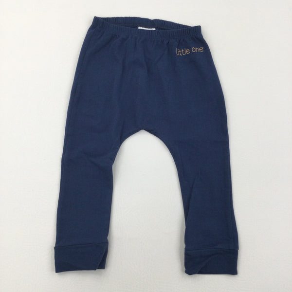 'Little One' Blue Leggings - Boys 12-18 Months