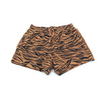 Animal Print Burnt Orange Shorts - Girls 13 Years