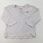 White Long Sleeve Top - Boys 12-18 Months