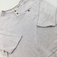 White Long Sleeve Top - Boys 12-18 Months