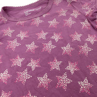 Colourful Stars Purple T-Shirt - Girls 3-4 Years