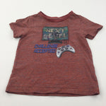 'Next Level' Mottled Red/Brown T-Shirt - Boys 6-7 Years