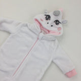 **NEW** Unicorn Fluffy Onesie - Girls 6-9 Months