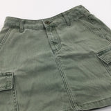 Sage Green Cotton Twill Skirt - Girls 10-11 Years